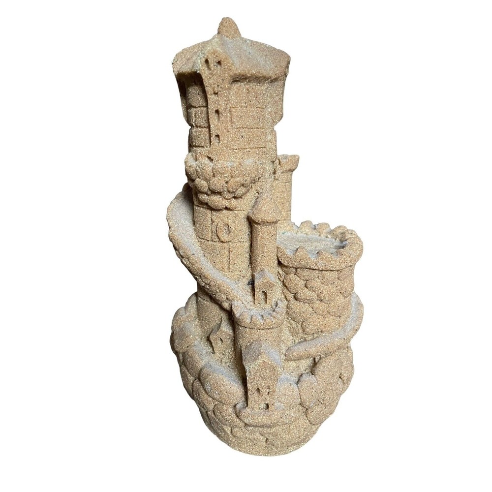 VTG Sand Castle art vintage sand art 6.5”